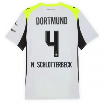 Borussia Dortmund Nico Schlotterbeck #4 Tricou Fotbal Replică 2025-26 Barbati Deplasare